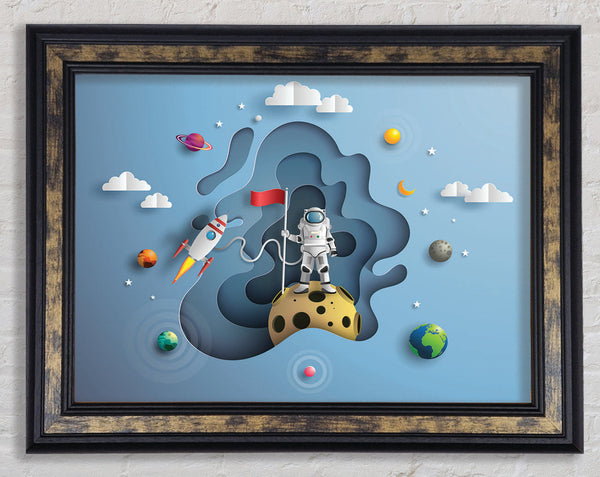 The Outer Space Adventure Framed Print