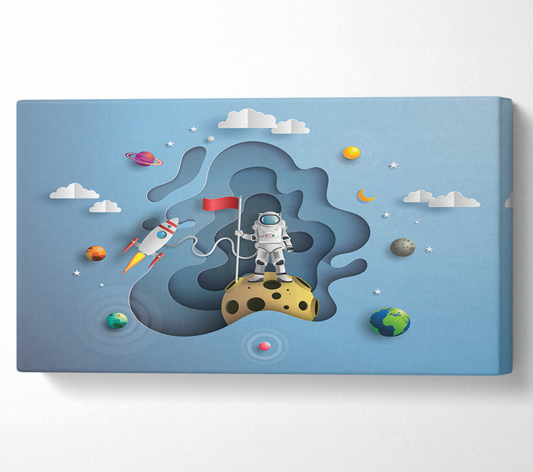 A Canvas Print of The Outer Space Adventure Canvas Wall Art