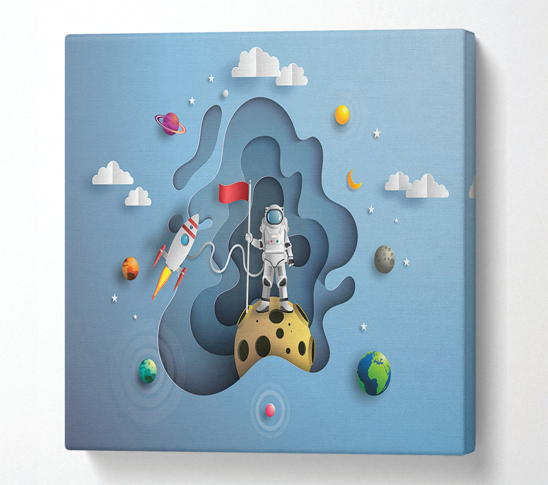  A Canvas Print of The Outer Space Adventure Canvas Wall Art