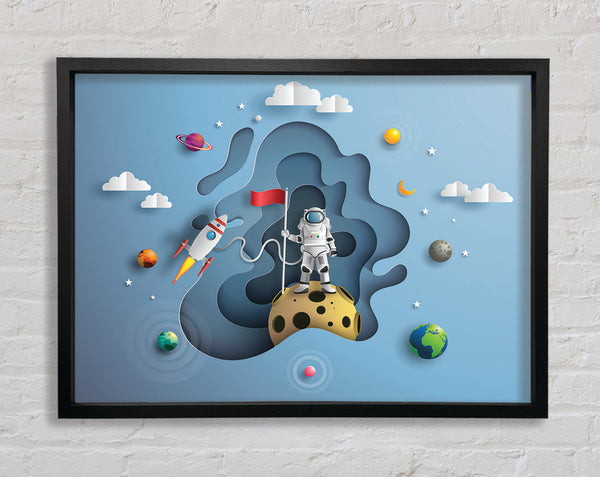 The Outer Space Adventure Framed Print