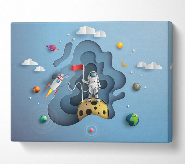  A Canvas Print of The Outer Space Adventure Canvas Wall Art