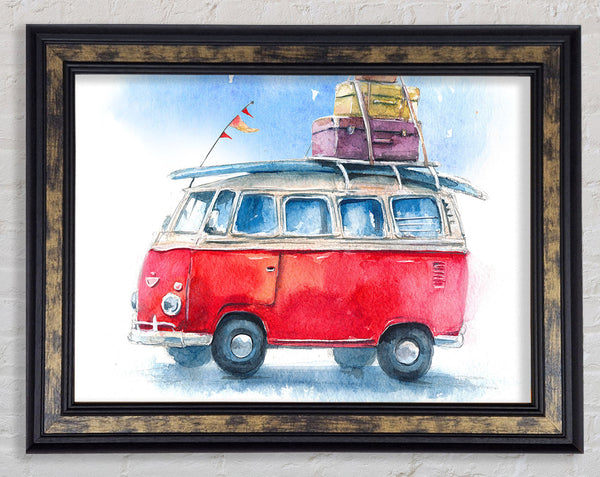 Delightful Camper Framed Print