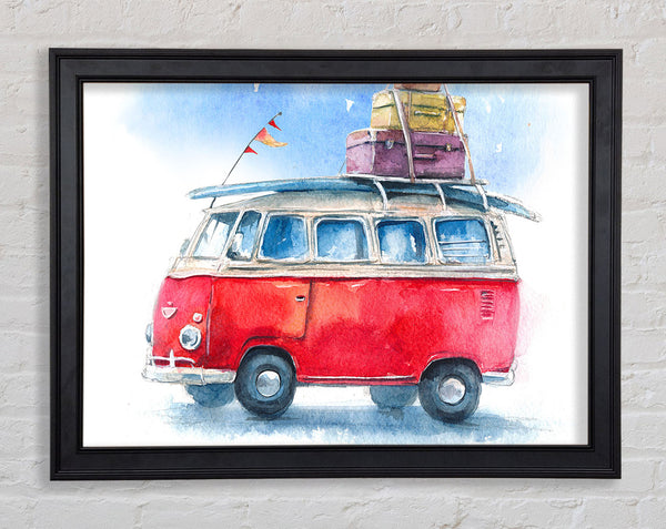 Delightful Camper Framed Print