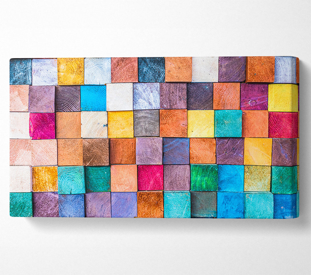  A Canvas Print of Textures Squares And Shadows Canvas Wall Art