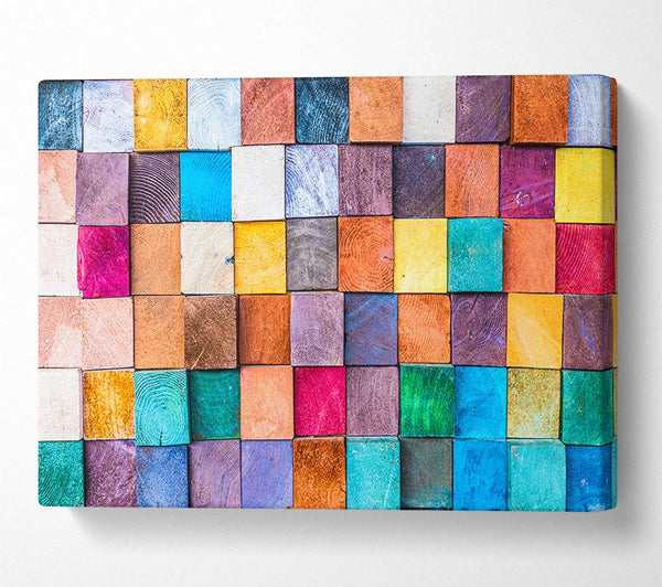  A Canvas Print of Textures Squares And Shadows Canvas Wall Art