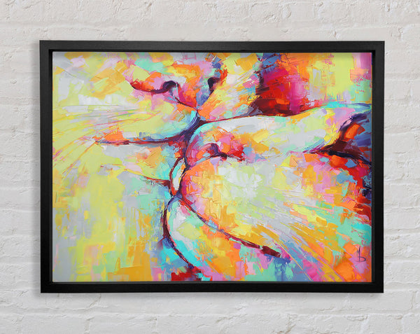 Kitten Kiss Framed Print