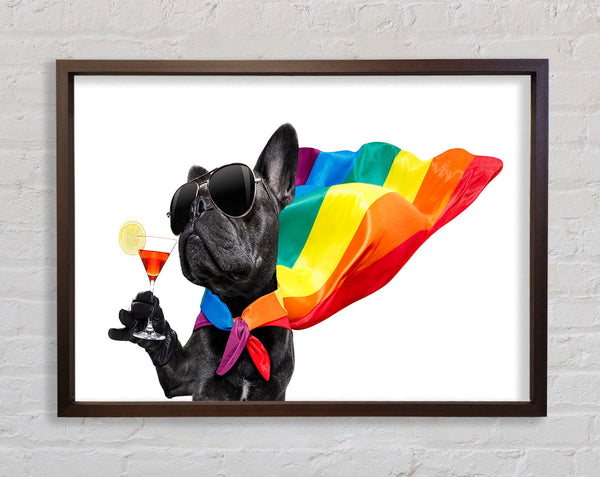 French Bulldog Pride Framed Print