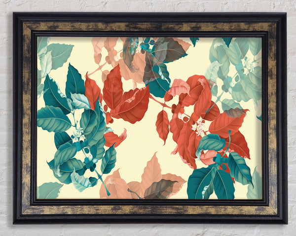 Summer Meets The Autumn Leaves Framed Print