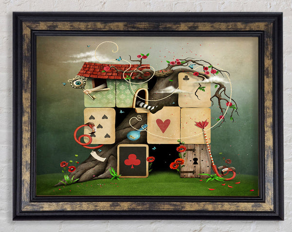The Dice House Alice In Wonderland Framed Print