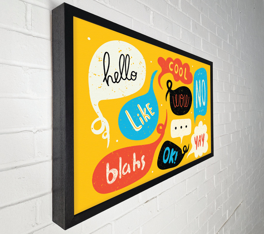  A Canvas Print of Speech Bubbles Canvas Wall Art