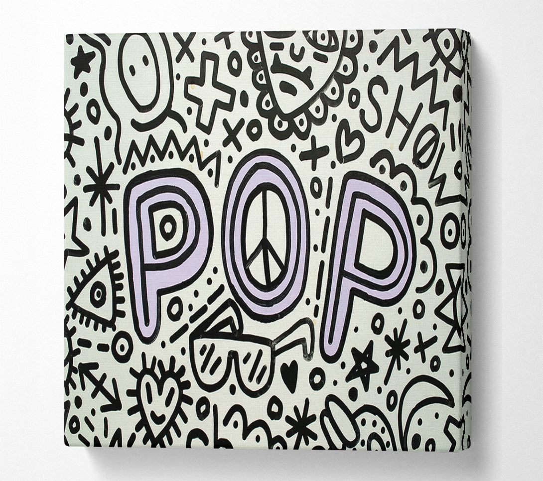  A Canvas Print of Pop Music Canvas Art