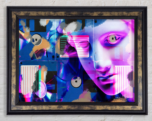 Old Greek Face Framed Print