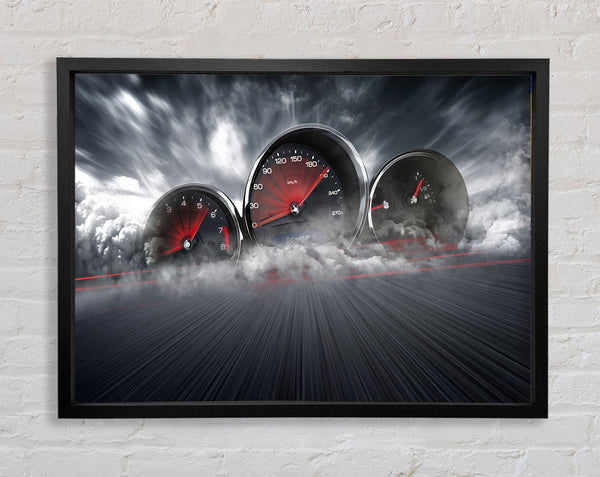 The Speedos On The Track Framed Print