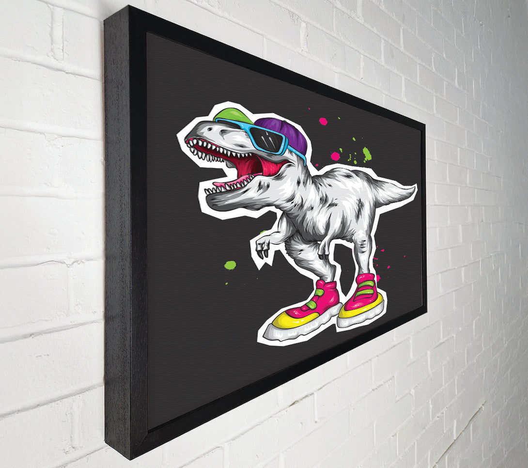  A Canvas Print of Cut Out T-Rex Canvas Wall Art