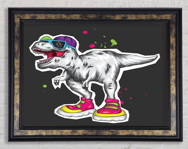 Cut Out T-Rex Framed Print