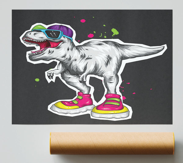 Cut Out T-Rex Poster