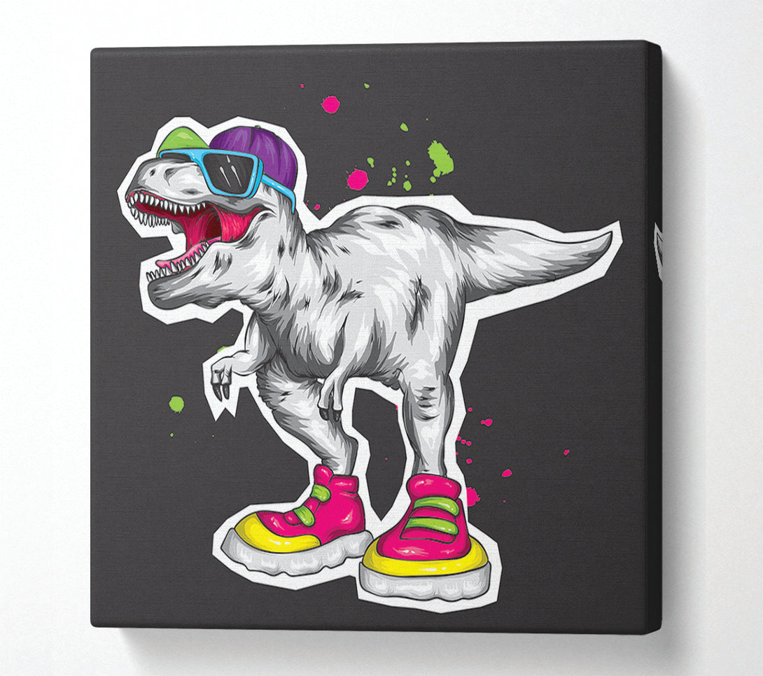  A Canvas Print of Cut Out T-Rex Canvas Wall Art