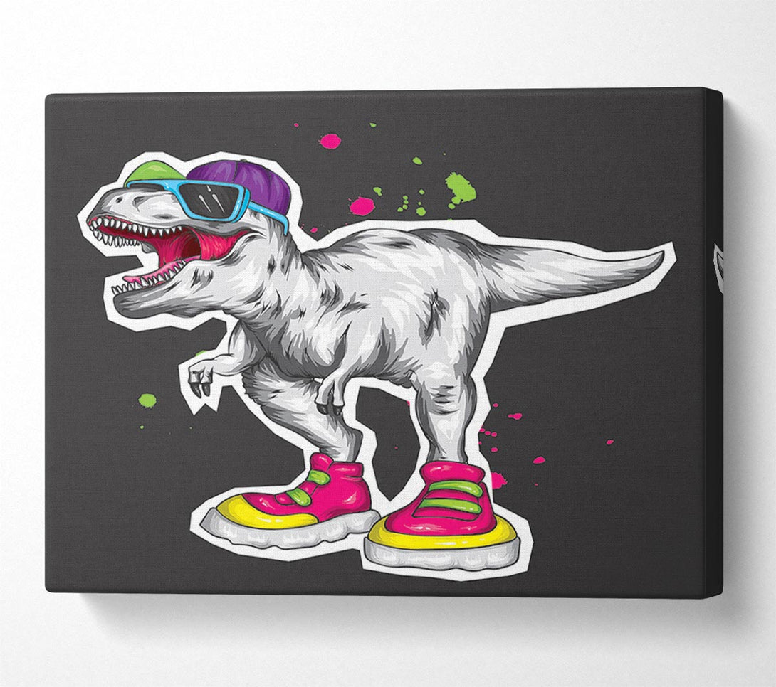  A Canvas Print of Cut Out T-Rex Canvas Wall Art