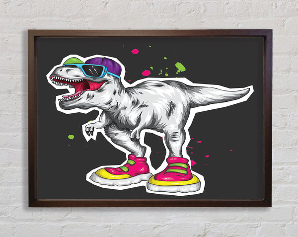 Cut Out T-Rex Framed Print