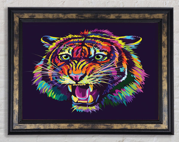 The Angry Lion Virance Framed Print