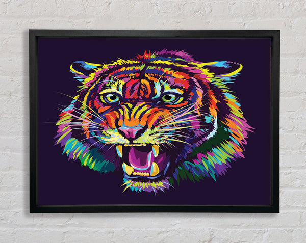 The Angry Lion Virance Framed Print
