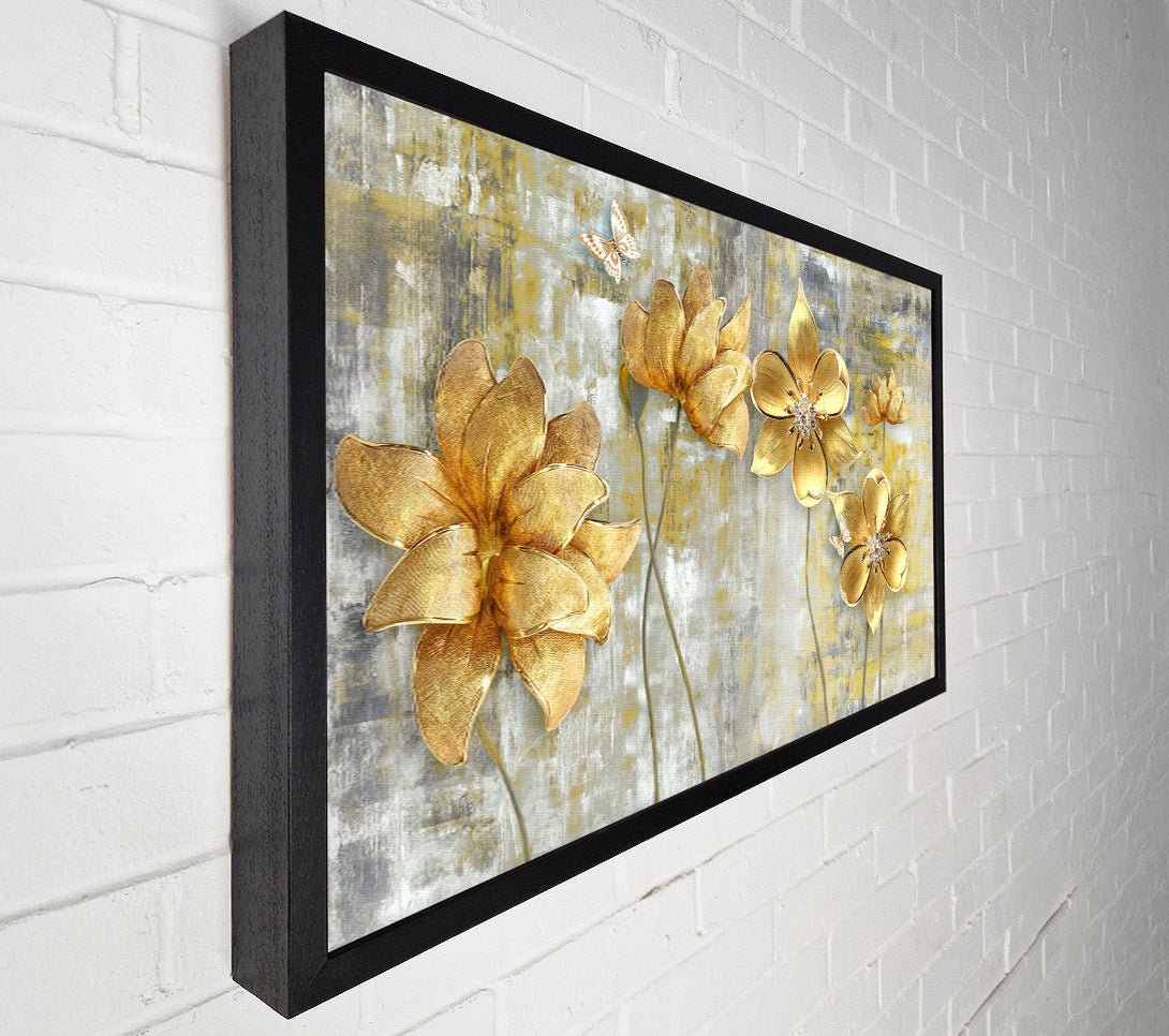  A Canvas Print of Yellow Flowers Beauty Canvas Wall Art