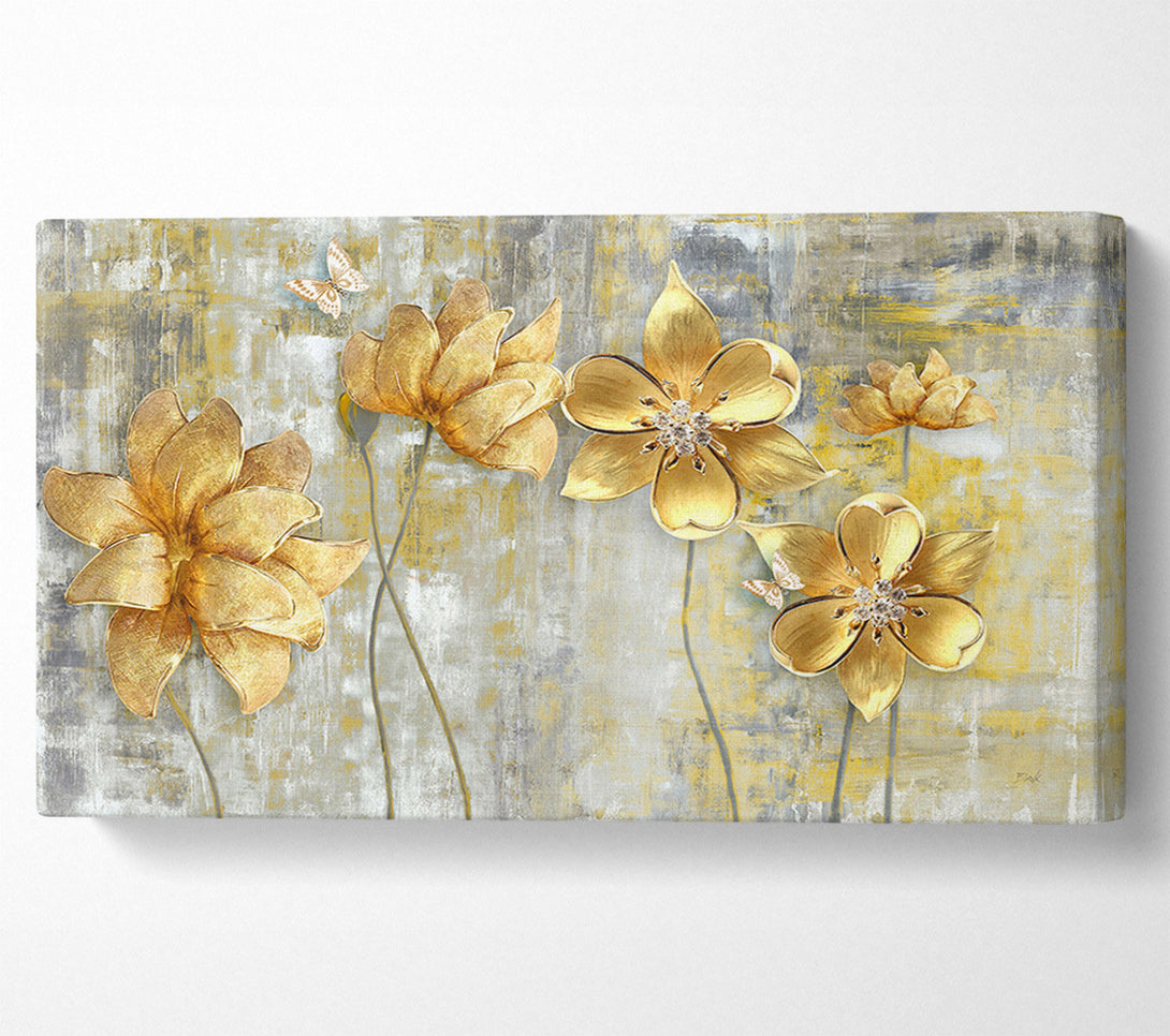  A Canvas Print of Yellow Flowers Beauty Canvas Wall Art