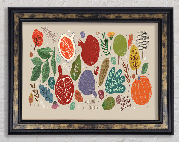 The Autumn Vegetables Framed Print
