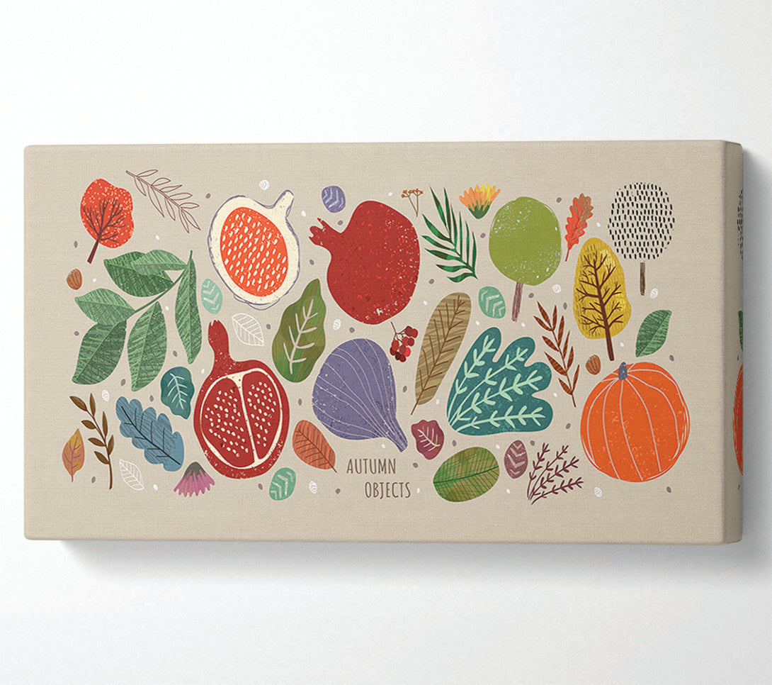  A Canvas Print of The Autumn Vegetables Canvas Print