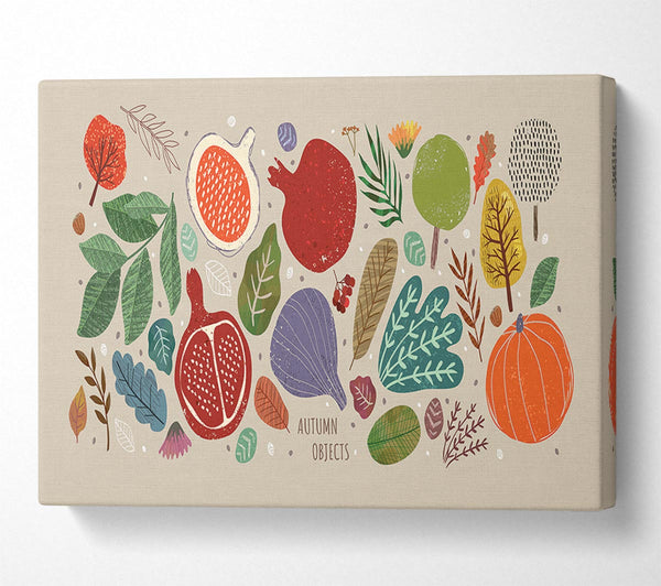  A Canvas Print of The Autumn Vegetables Canvas Print