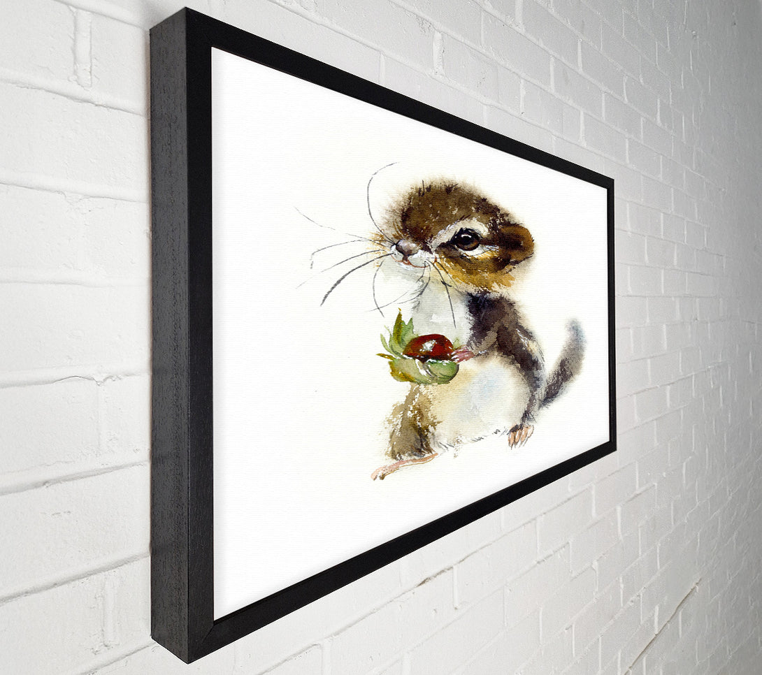  A Canvas Print of Cute Little Chipmunk Canvas Wall Art
