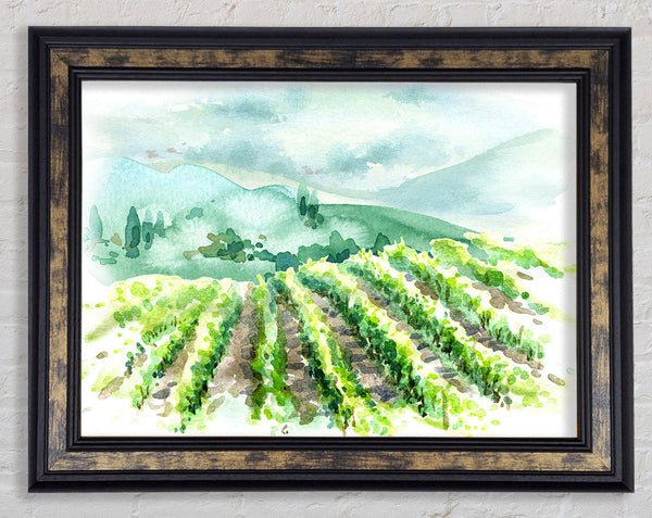 The Ploughed Fields Framed Print