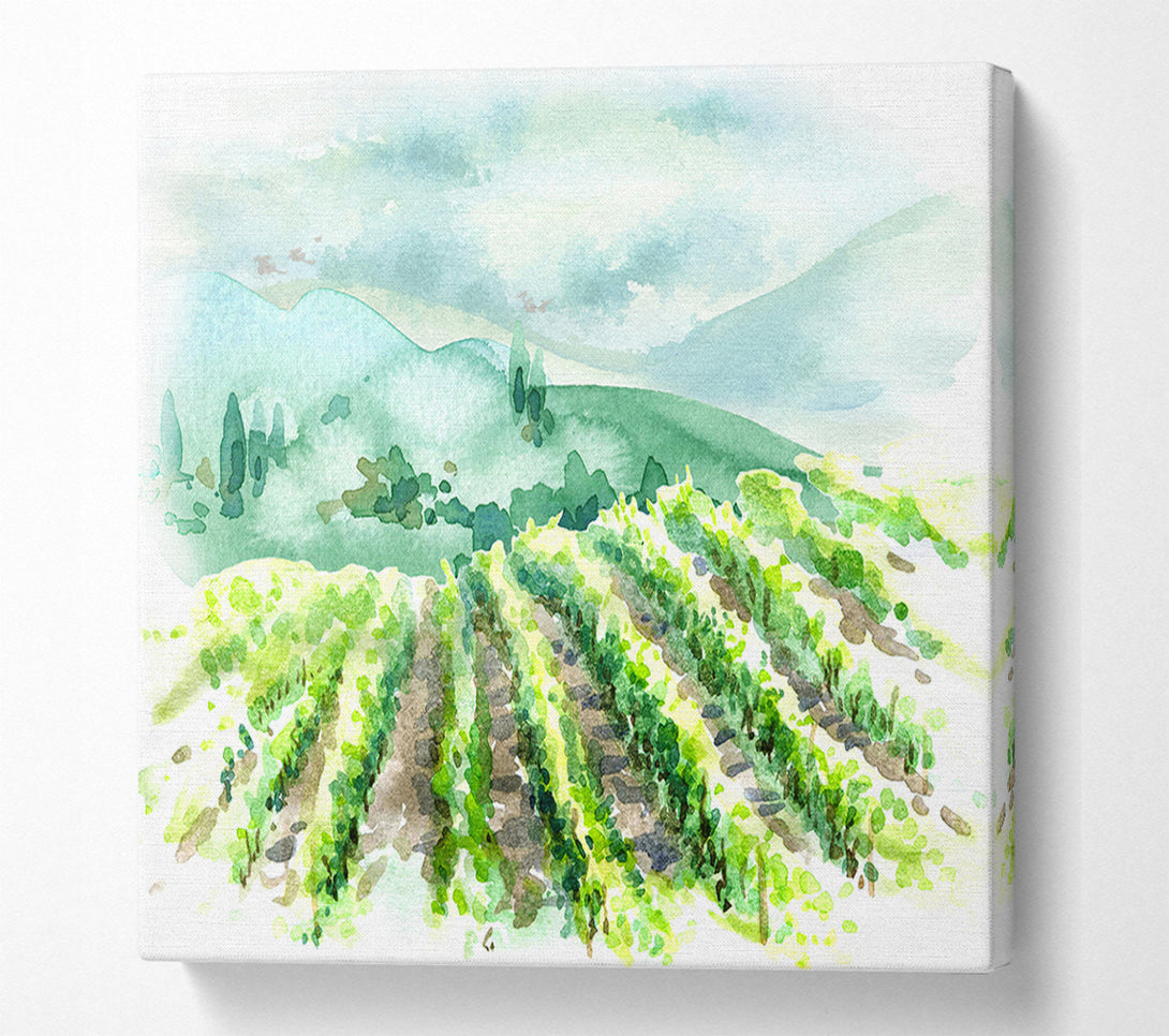  A Canvas Print of The Ploughed Fields Canvas Wall Art