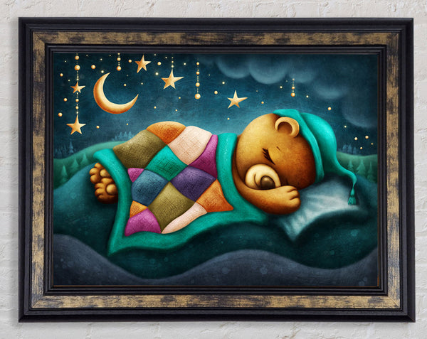 The Bear Slumber Framed Print