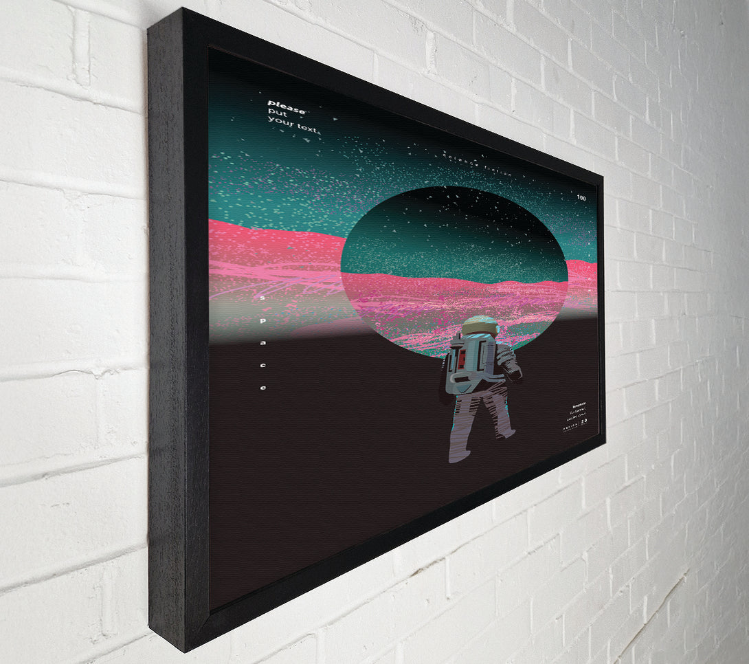  A Canvas Print of The Circle Astronaut Canvas Wall Art