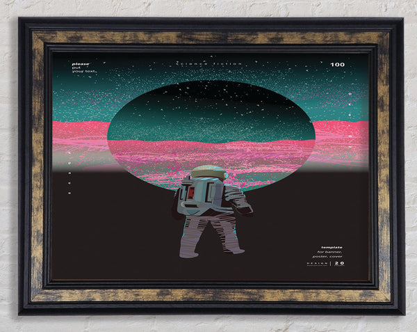 The Circle Astronaut Framed Print