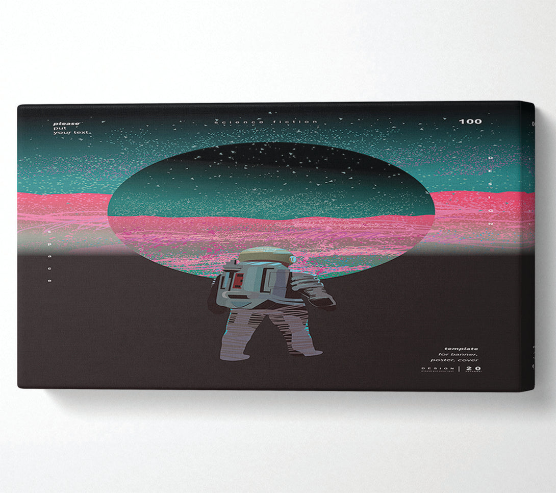  A Canvas Print of The Circle Astronaut Canvas Wall Art