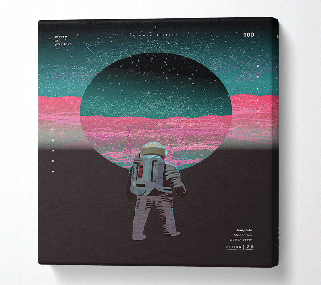  A Canvas Print of The Circle Astronaut Canvas Wall Art