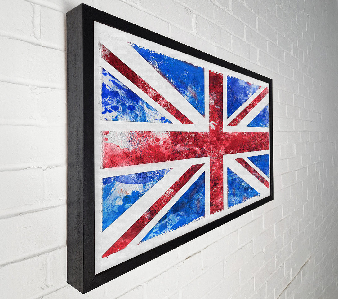  A Canvas Print of Union Jack Washed Out Canvas Art
