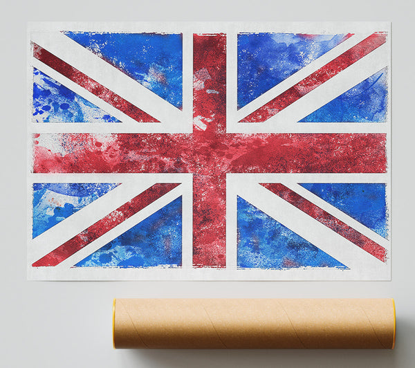 Union Jack Washed Out Giclee Print