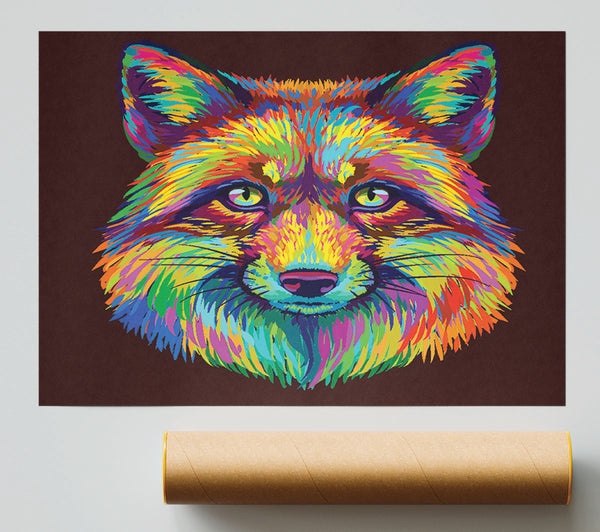 The Colourful Fox Print