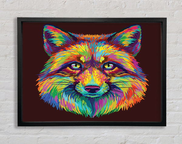 The Colourful Fox Framed Print
