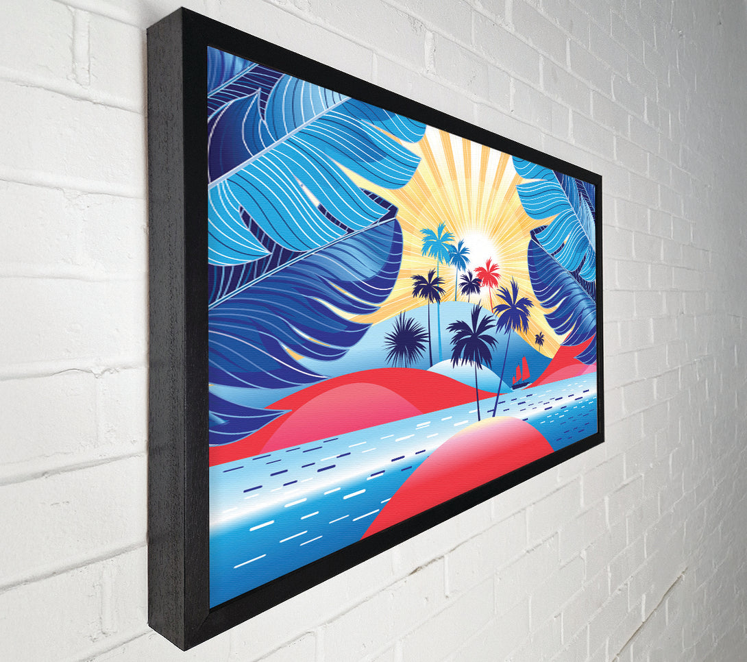  A Canvas Print of Red Island Paradise Canvas Print