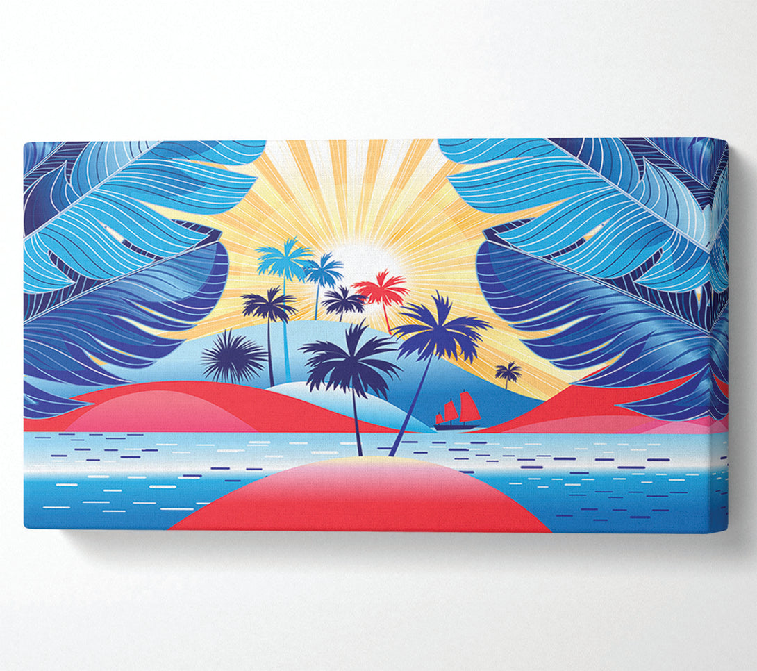  A Canvas Print of Red Island Paradise Canvas Print