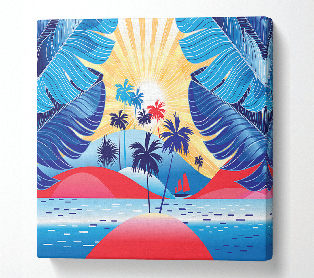  A Canvas Print of Red Island Paradise Canvas Print
