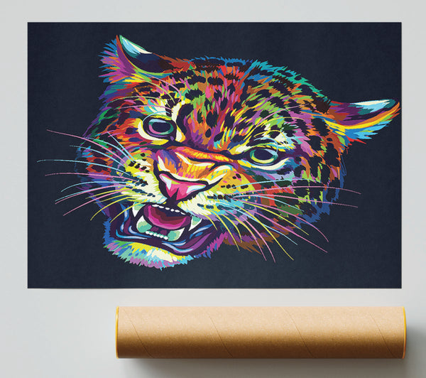 Rainbow Leopard Giclee Print