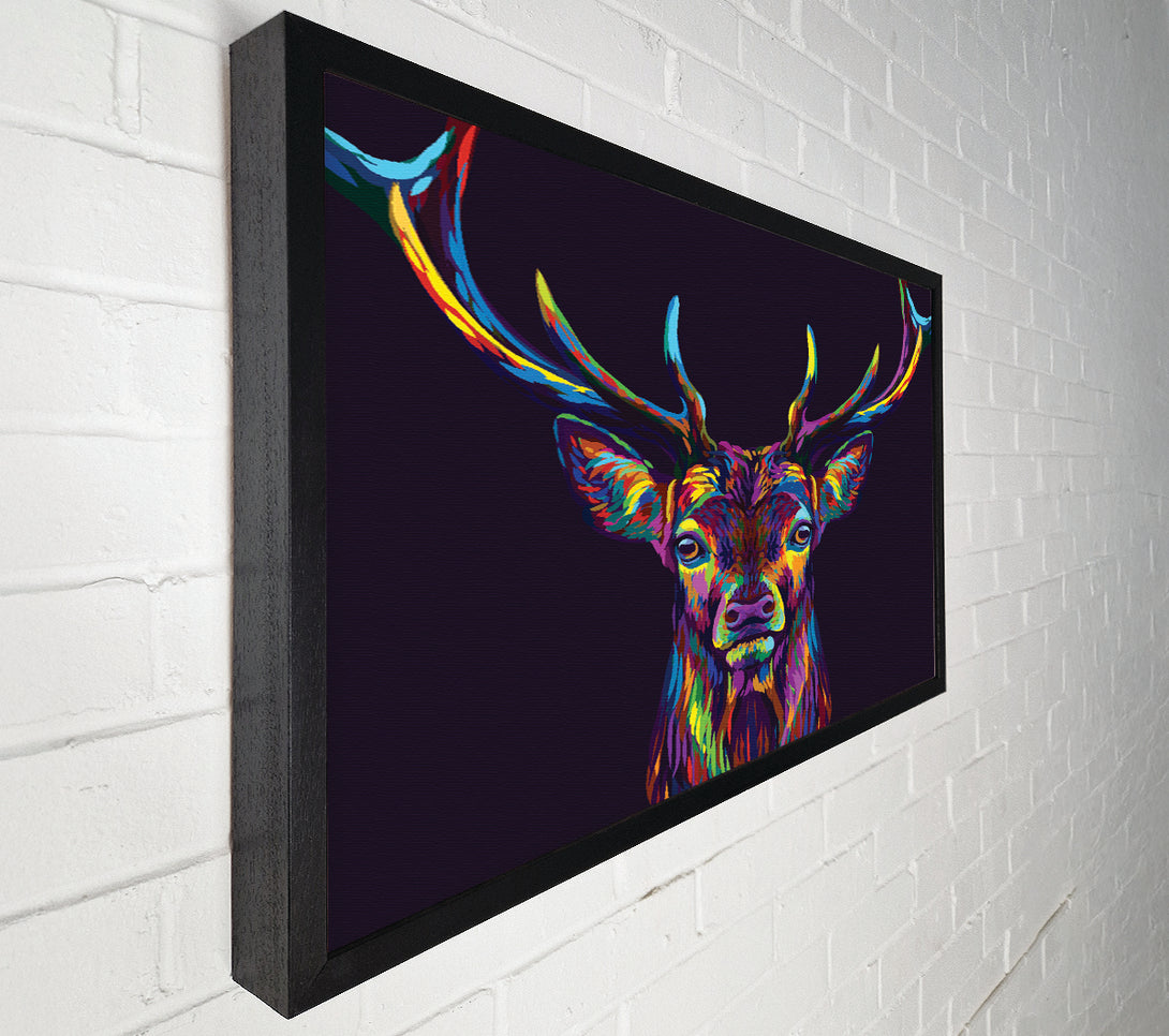  A Canvas Print of The Colourful Stag Canvas Art
