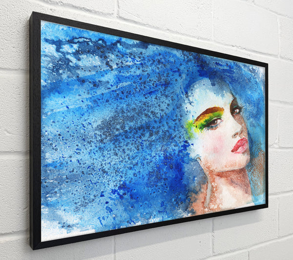 Blue Haired Woman
