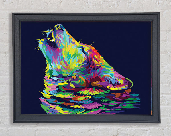 Howling Wolf In Colour