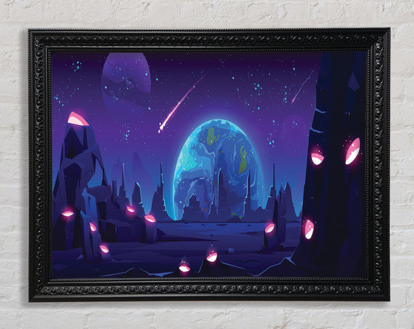 Comets Of The Universe Framed Print